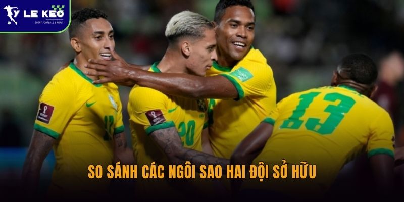 Ngôi sao đáng chú ý Brazil vs Morocco | Ai sẽ tạo khác biệt lớn nhất? 2 So sánh các ngôi sao hai đội sở hữu