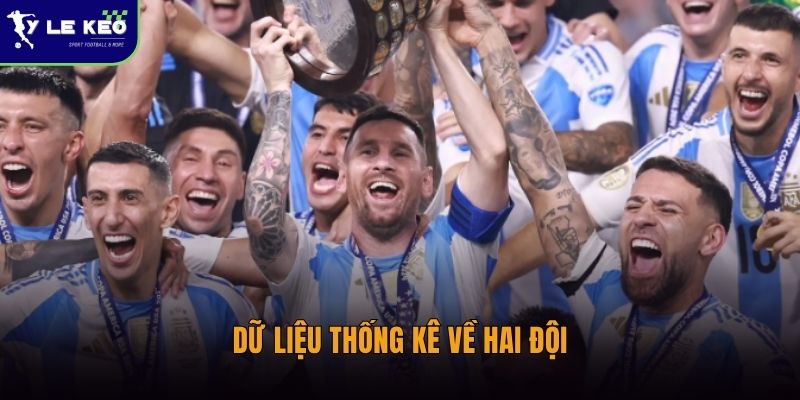 Dữ liệu thống kê về hai đội